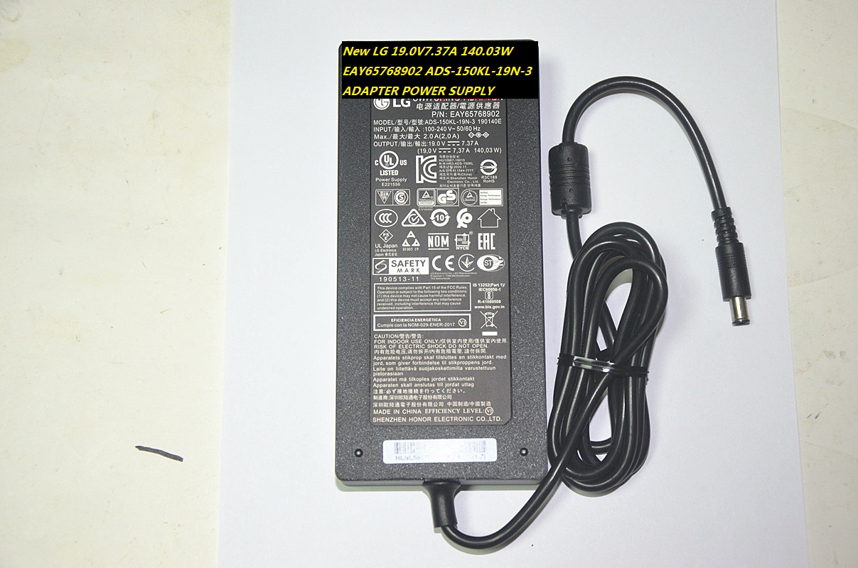 New LG EAY65768902 ADS-150KL-19N-3 19.0V7.37A 140.03W ADAPTER POWER SUPPLY